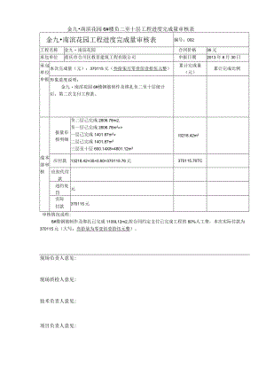 进度款支付表格(6#楼）.docx