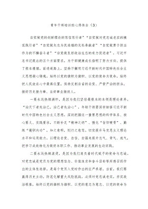 青年干部培训班心得体会（3）.docx