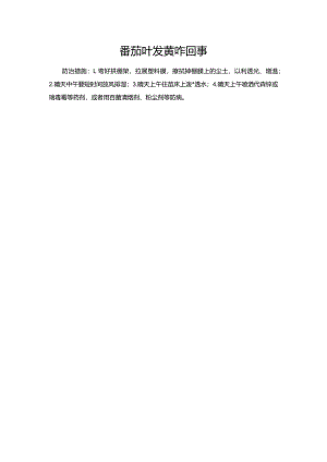 番茄叶发黄咋回事.docx