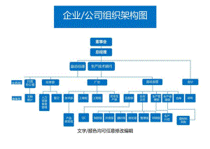 组织架构图(企业公司行政人事管理)模板一.docx