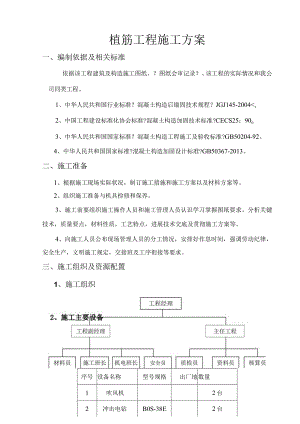 植筋加固施工设计方案.docx