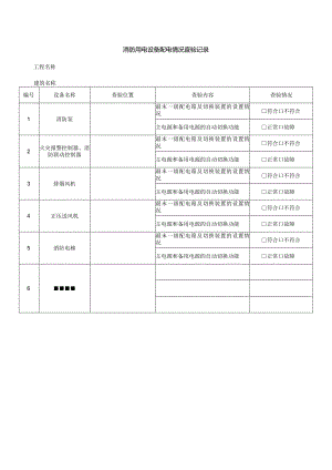 消防用电设备配电情况查验记录.docx