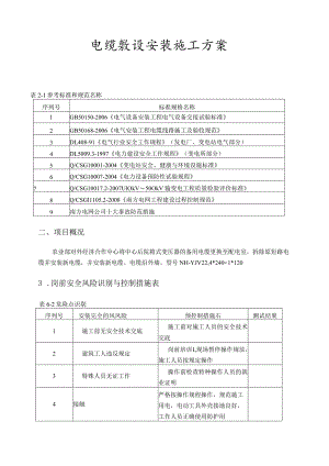 电缆敷设安装施工组织方案.docx