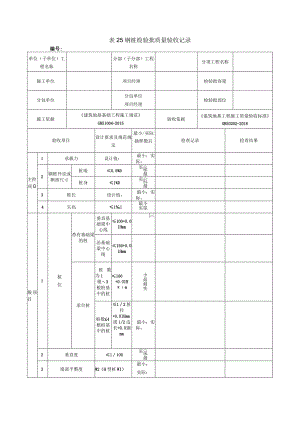 表25钢桩检验批质量验收记录.docx