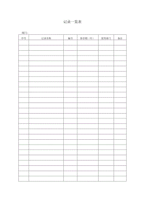 记录一览表.docx