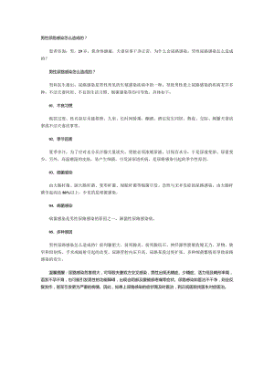 男性尿路感染怎么造成的？.docx