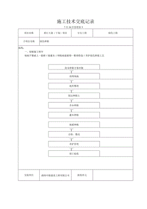 绿化工程施工技术交底记录.docx