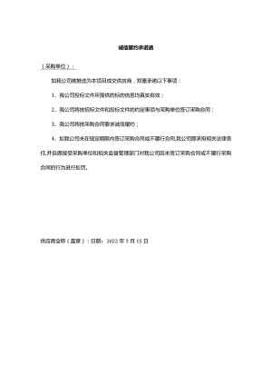 诚信履约承诺函.docx