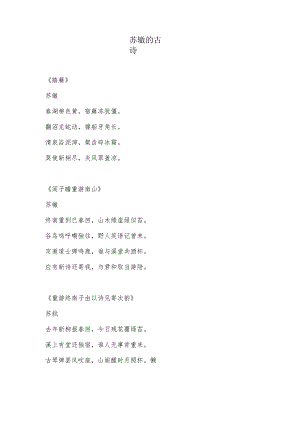 苏辙的古诗.docx