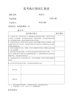 监考执行情况汇报表.docx