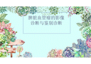 脾脏血管瘤的影像诊断与鉴别诊断.docx