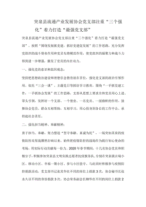 社会组织创建最强党支部事迹.docx