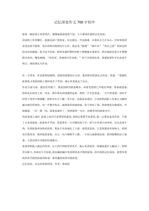 记忆深处作文700字初中.docx