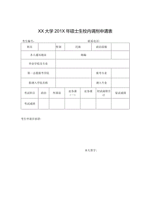 研究生调剂申请表4.docx