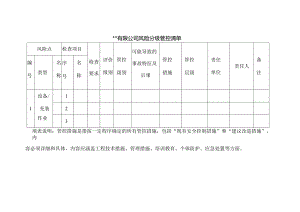 风险分级管控清单模板.docx