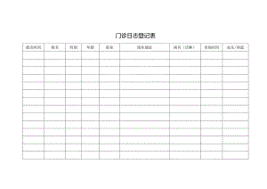 门诊日志登记表.docx