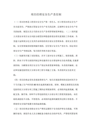 项目经理安全生产责任制.docx