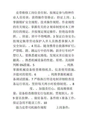 运输皮带的全面管理制度参考.docx