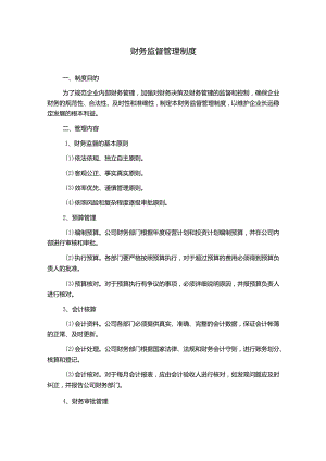财务监督管理制度.docx