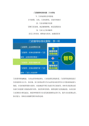 门店督导巡店工作流程：门店督导标准化复制手册与门店标准化管理.docx