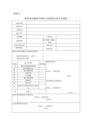 轨道交通绿色文明施工示范工地检查表.docx