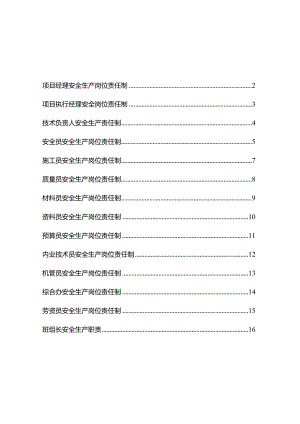 项目部层级安全岗位责任体系.docx