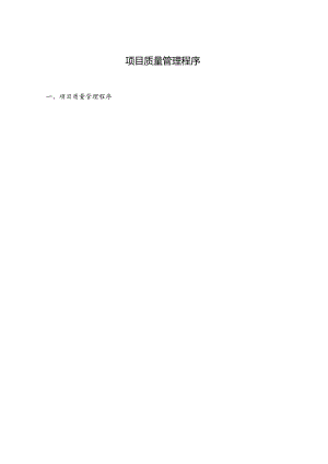 项目质量管理程序.docx