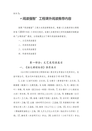 阅读强智”工程课外阅读推荐内容.docx