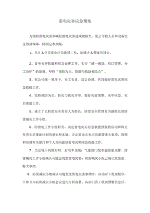 雷电灾害应急预案.docx