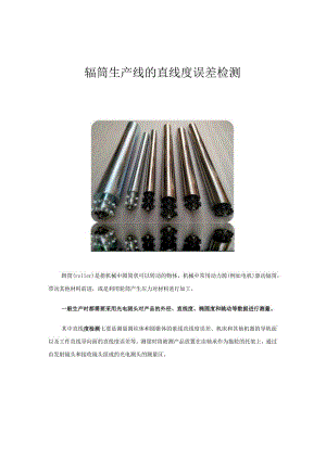 辊筒生产线的直线度误差检测.docx
