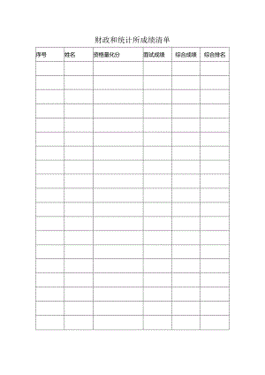 财政和统计所成绩清单.docx