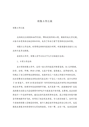 销售工作汇报.docx