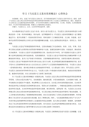 马克思主义基本原理概论论文.docx