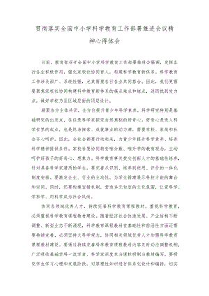 （3篇）贯彻落实全国中小学科学教育工作部署推进会议精神心得体会+2023年科技和工业信息化局工作总结及2024年工作打算.docx