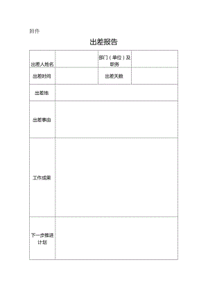 附件：出差报告(模版).docx