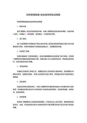 财务管理制度-资金使用审批流程图.docx