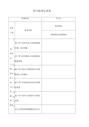 防火检查记录表月.docx