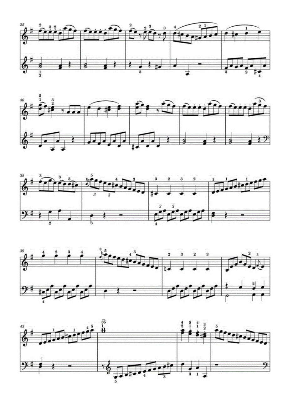 G大调简易奏鸣曲1(EasySonatainGmajor1)高清钢琴谱五线谱.docx_第2页