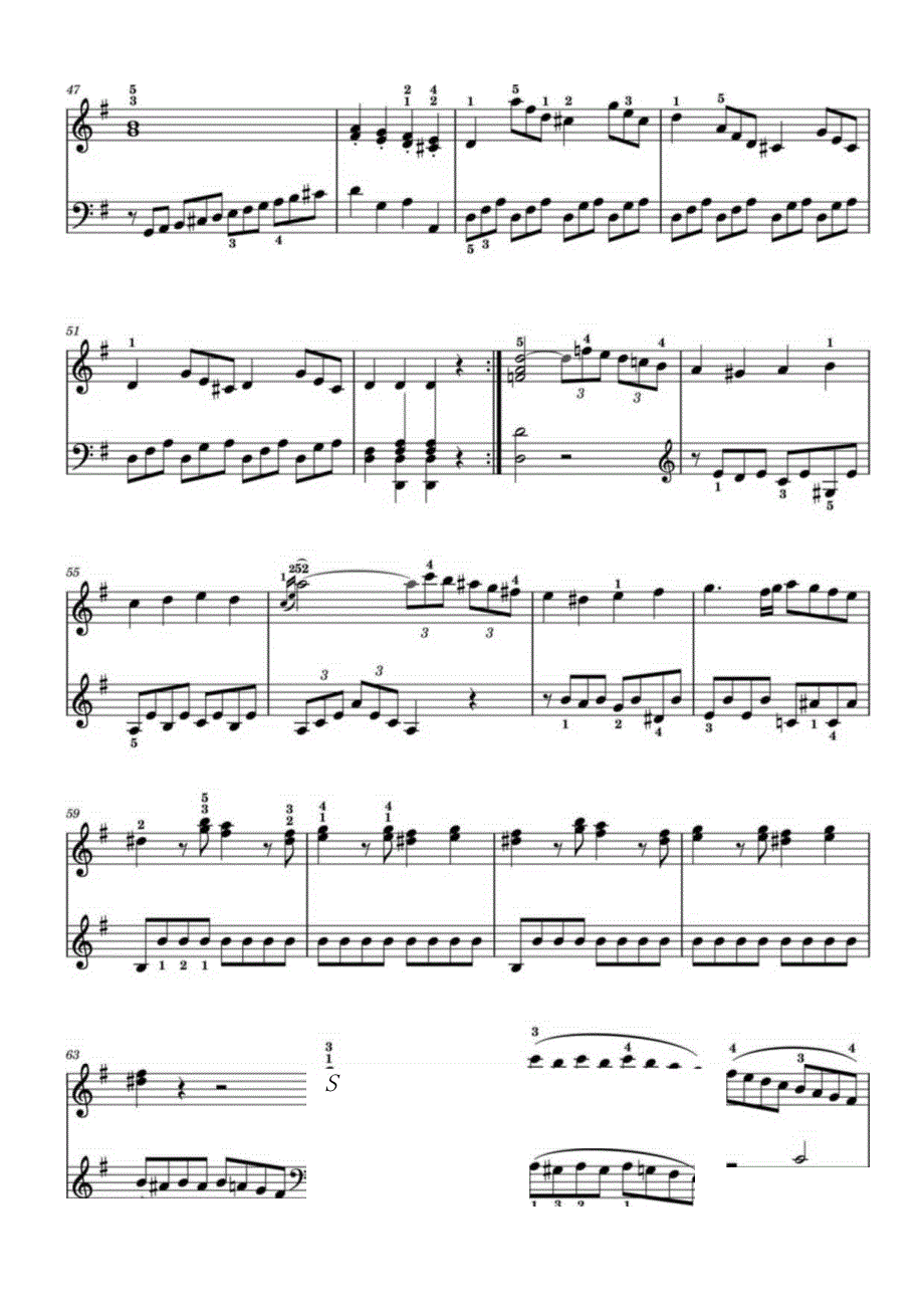 G大调简易奏鸣曲1(EasySonatainGmajor1)高清钢琴谱五线谱.docx_第3页