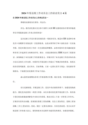 2024年度巡视工作动员会上的表态发言4篇.docx