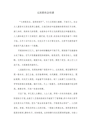 元宵联欢会作文.docx