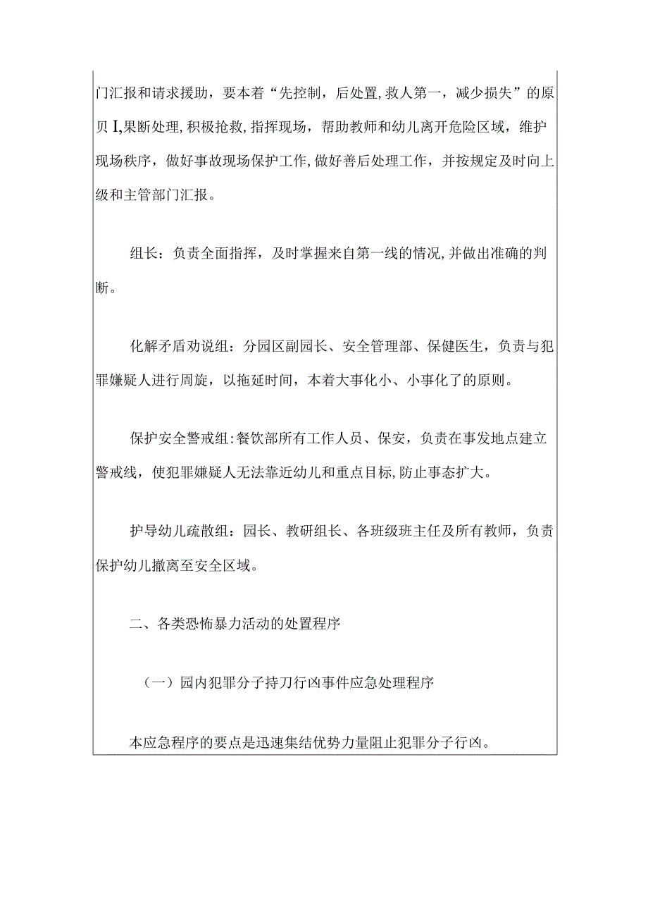 2024中心幼儿园反恐防暴应急预案（精选）.docx_第3页