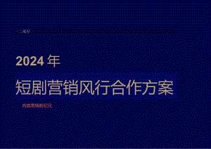 2024年短剧营销风行合作方案.docx