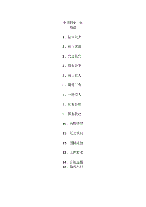 中国通史中的成语.docx