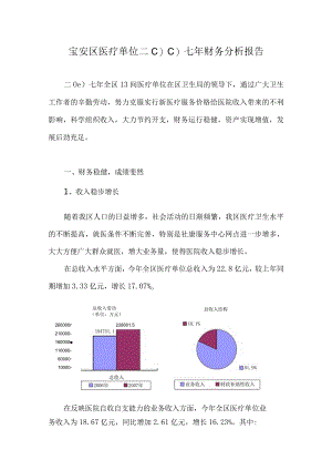 XX医疗机构年度财务分析报告.docx