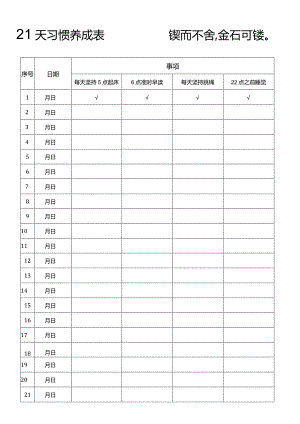 个人习惯养成计划.docx