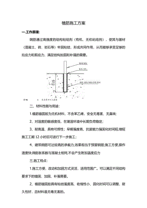 植筋施工方案.docx