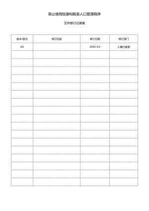 LHR-WI-019禁止使用奴隶和贩卖人口管理程序.docx