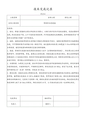 常绿乔木栽植技术交底记录.docx