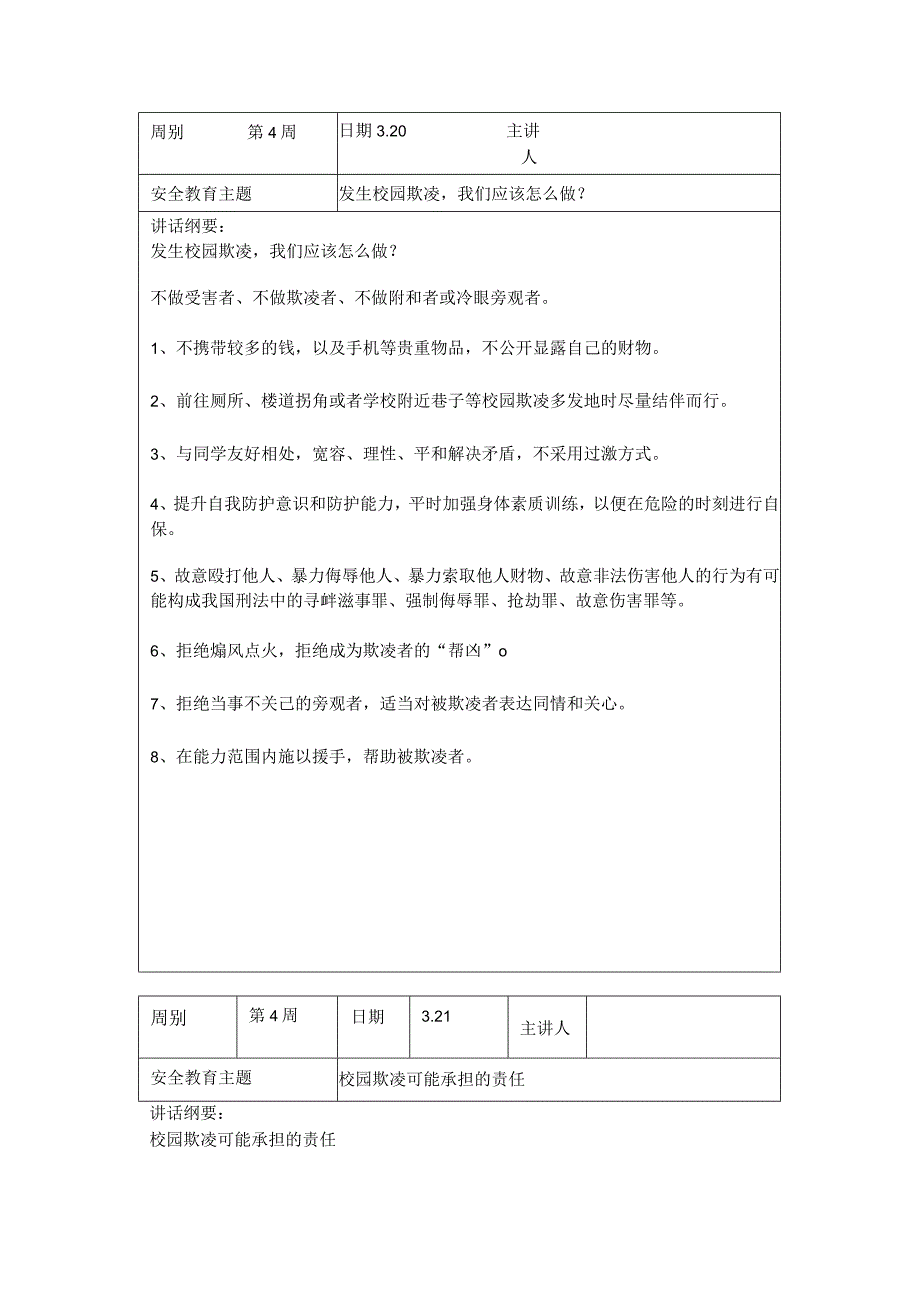 2024年春季第4周“1530”每日安全教育记录表.docx_第2页